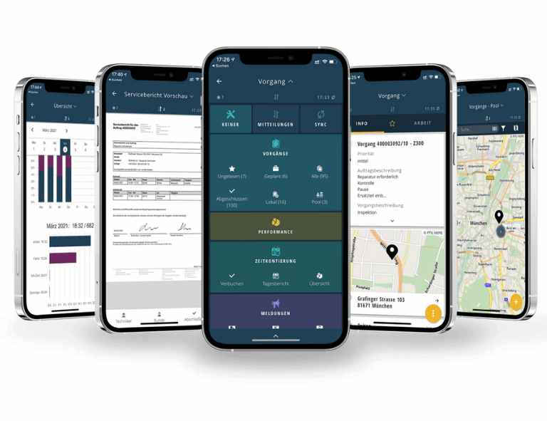 Außendienststeuerung mit mobileX-CrossMIP, der App für Servicetechniker